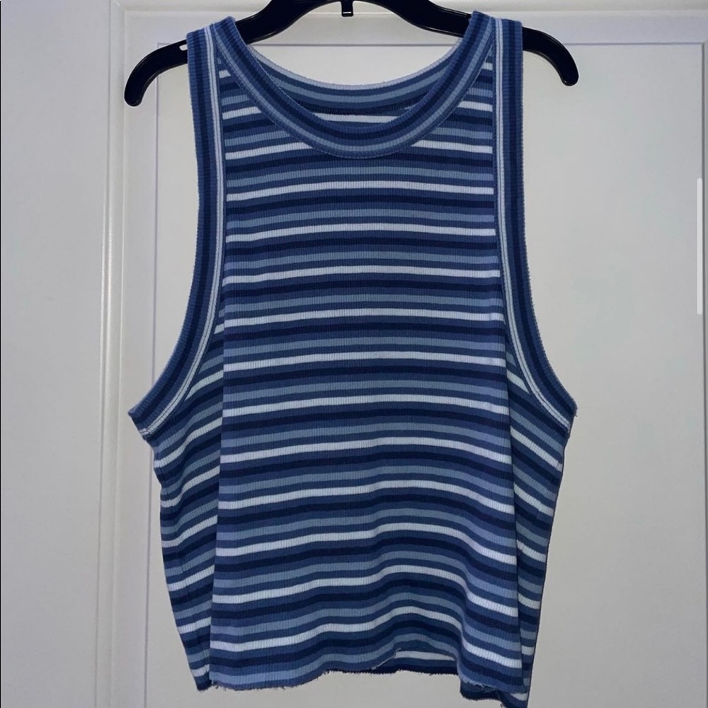 Blue and white stripped Aéropostale tank tops. Tag still on, never worn.